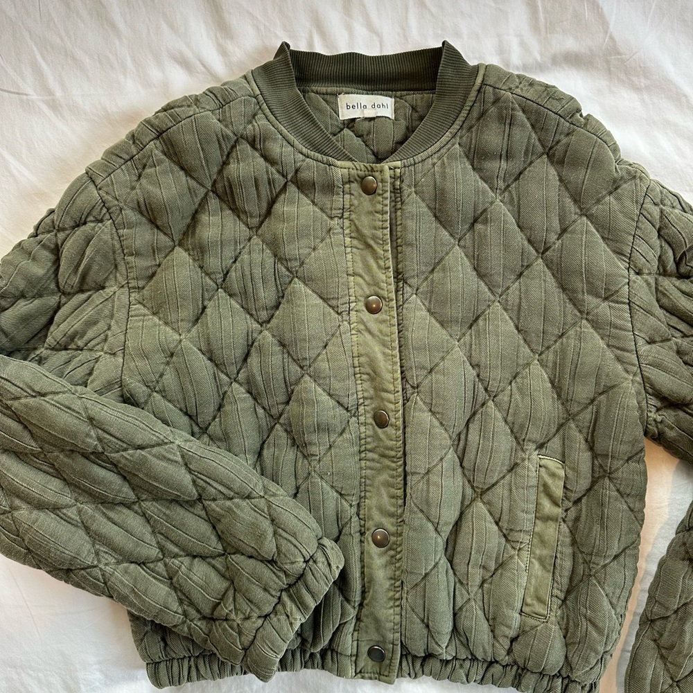 Bella Dahl Quilted Bomber Jacket